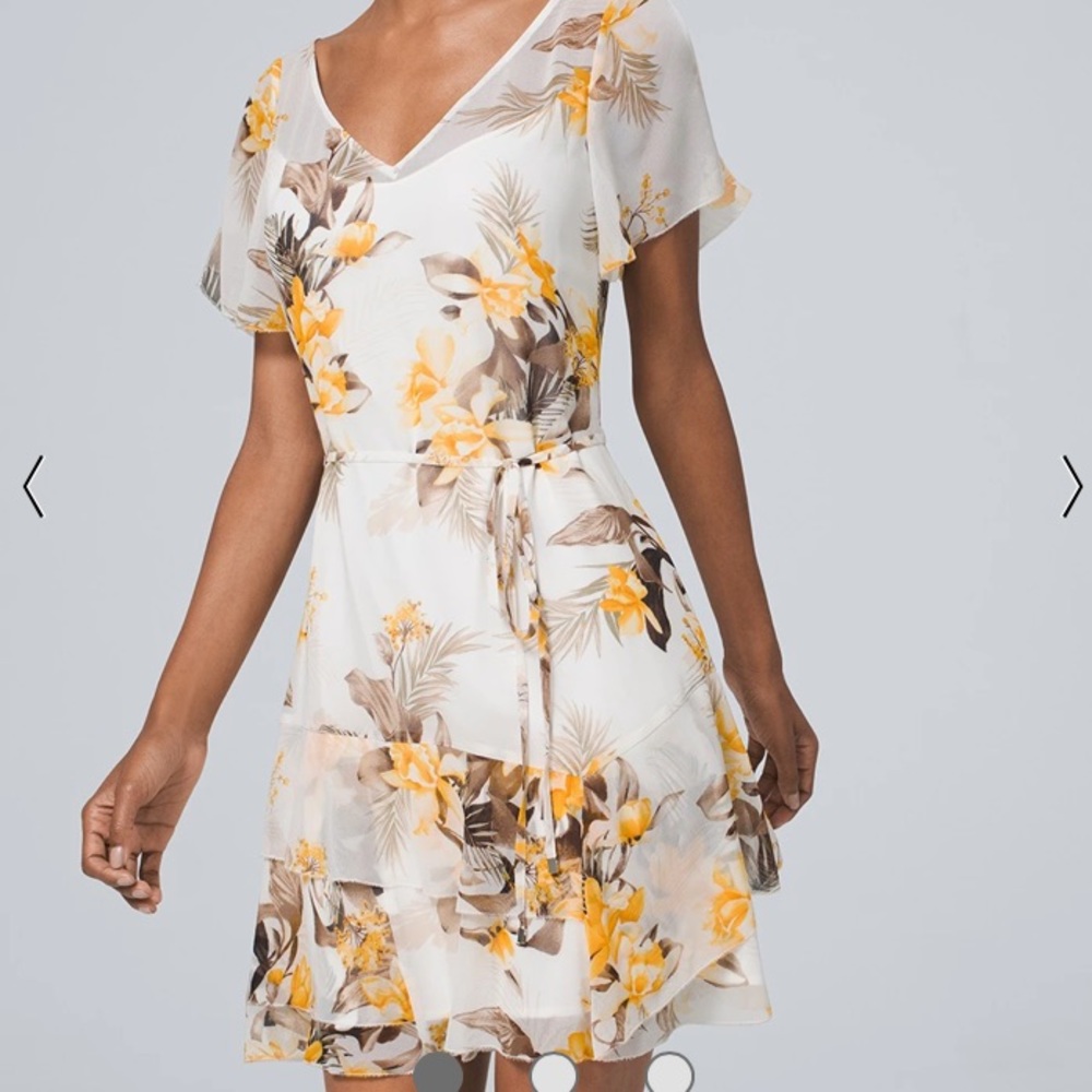WHBM | Floral-Print Blouson Dress